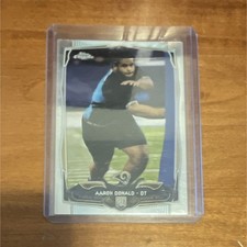 Topps Chrome 2014 Aaron Donald Rookie Card #175 St. Louis Rams NFL. rookie card picture