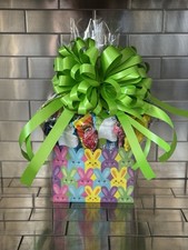 Kids Easter Gift Basket With Candy-Cookies-Tr...