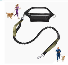 Hands Free Dog Leash with Lightweight Running Belt, Bungee Leash for Running Wal
