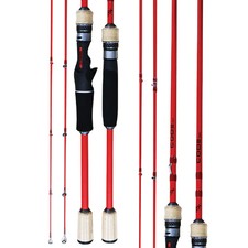 13 Fishing Code Red Spin Rod 7'4" Heavy 6-12kg Fast 4pc (CRS-744H)