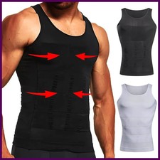 Men's Compression Body Shaper Tank Top, Slimming Vest Abs Abdomen Slim Gym