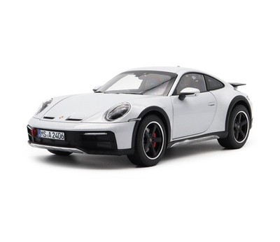 1:18 NOREV 2023 PORSCHE 911 992 Dakar Ice Grey Metallic opening doors & hood