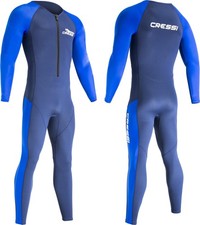 Cressi Wahoo Neoprene-Spandex Wetsuit for Men - Blue - XL