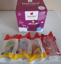 Toniebox Starter Set Purple  4 Tonies Mixed Disney Characters Stories Audio