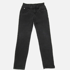 Curve Appeal Jeans Women's 4/27 Black Skinny Comfort Waist 3 Button Closure