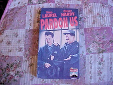 Pardon Us 1931 VHS Laurel and Hardy The Nostalgia Merchent Video Tape 1982 RARE