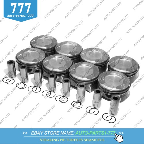 8x STD Pistons & Rings Set For Mercedes-Benz E63 S63 G63 AMG W463 W212 5.5L M157 - Picture 2 of 6