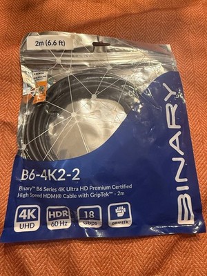 HDMI Cord Binary B6-4K2-2 Ultra HDMI 6.6 feet