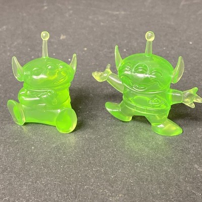 Toy Story 2 Alien Figures Translucent Green Lot of 2