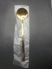 Moofin Gold 20K Plated SUS304 Spoon Tea Scoop Coffee Scoop Stirring Beverage