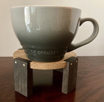 Le Creuset 400 ml Gray Cappuccino Bistro Mug High Quality  Durable Earthenware