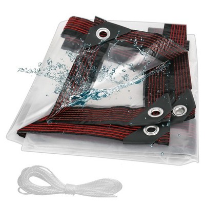 Klarsichtplane, wasserdicht und strapazierfähig, 1 x 2 m, große PVC Plane i...