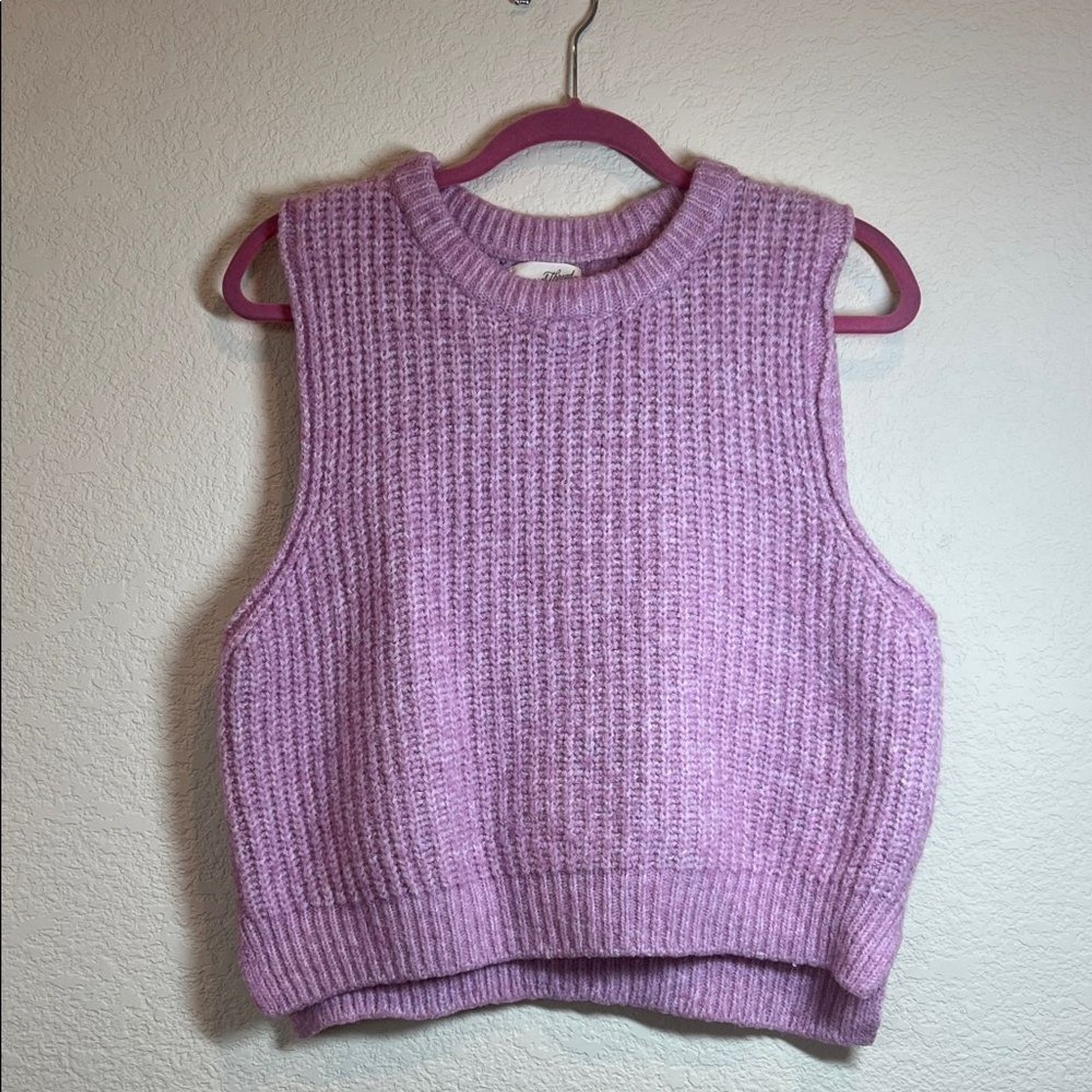 Universal Thread Lavender Knit Stretchy Vest Size… - image 1