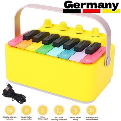 LED RGB E-Piano Elektronisches Bluetooth Lautsprecher 8W Wireless Schlagzeug