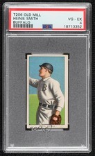 1909-11 T206 Old Mill Base Ball Subjects Back Heinie Smith PSA 4 1mw9