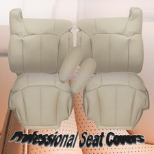 For 1999-2002 Chevy Tahoe Driver Passenger Leather Bottom Back Seat Cover Tan For 1999-2002 Chevy Tahoe Driver Passenger Leather Bottom Back Seat Cover Tan