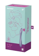 Satisfyer G-Spot Flex 2 Rechargeable Silicone Vibrator - Dark Violet