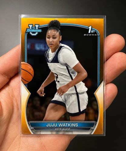 2023 Topps 1ST Bowman Univ Chrome JuJu Watkins 1st Bowman #43 16/25 USC ORANGE