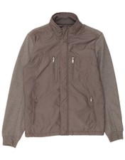 ZARA Mens Tracksuit Top Jacket Large Grey Viscose BC18