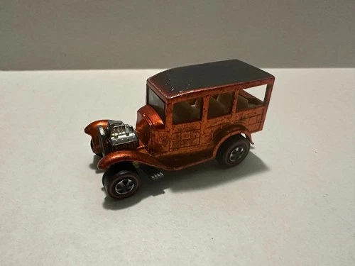 Hot Wheels Redline Classic 31 Ford Woody - Orange - USA Base