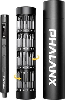 PHALANX Mini 3.7V Electric Screwdriver 60 in 1 Magnetic Bits
