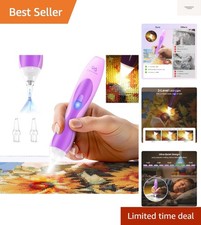 Electric Diamond Art Pens with Light, Quiet Suction Diamond Painting Pen, Wir...