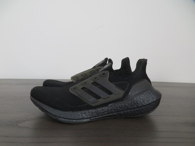 Adidas UltraBoost 21 Shoes Mens Size 9.5 Triple Black Running Sneakers FY0306