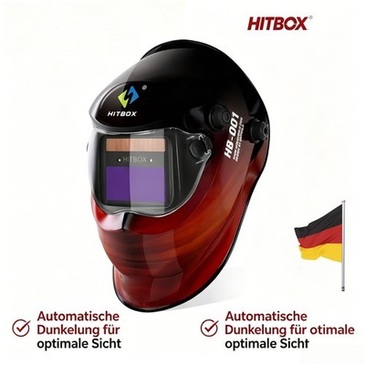 Solar Automatik Verdunkelung Schweißhe Großes Sichtfeld Schweißmaske ARC TIG MIG