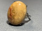 Natural Silicified Coral Fossil Flower Agate Ring/ Adjustable — photo 3