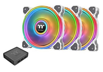 Riing Quad 16.8 Million RGB Color (Alexa, Razer 120mm White Triple Pack