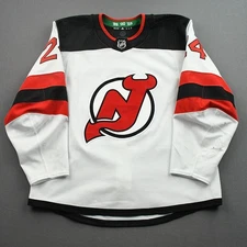 2021-22 Ty Smith New Jersey Devils Game Used Worn NHL Hockey Jersey MeiGray