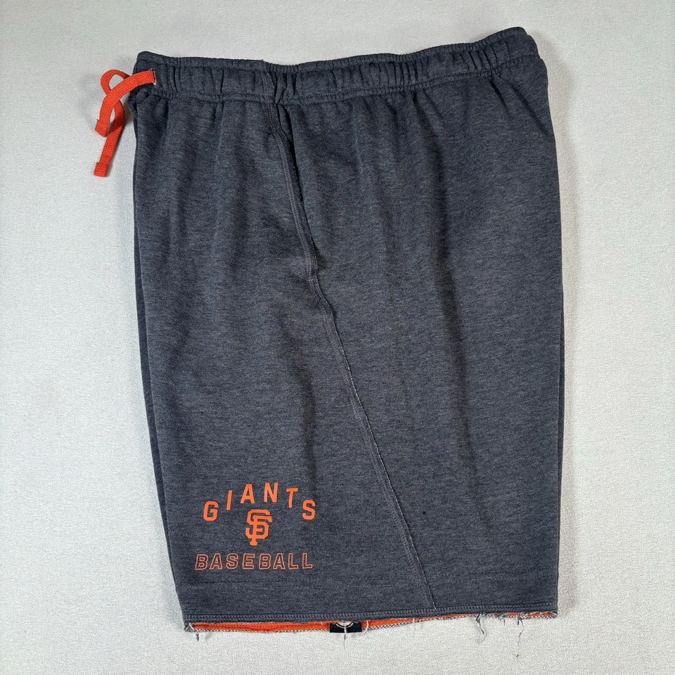 Nike Dri-Fit MLB San Francisco Giants Sweat Cotton Shorts Mens Medium Gray - Image 2 of 4