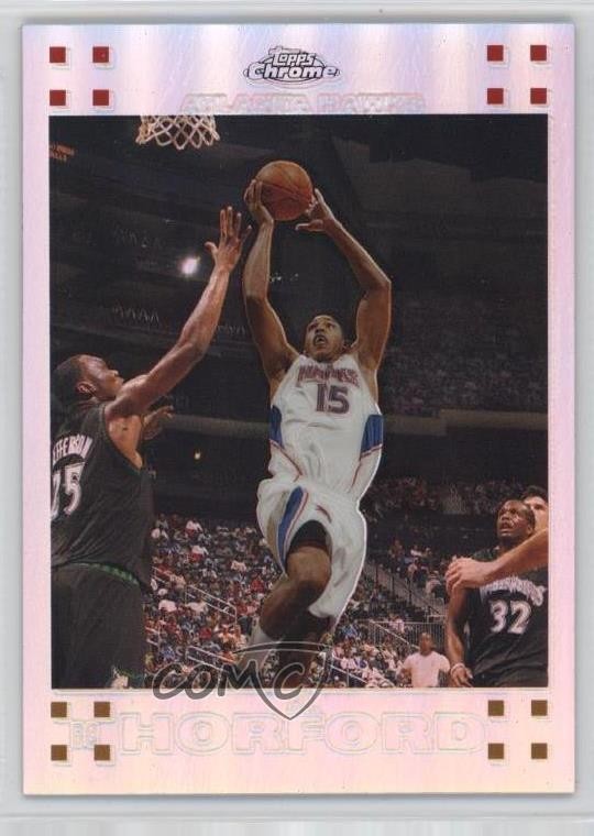 2007-08 Topps Chrome Refractor /1499 Al Horford #160 Rookie RC 1dm4