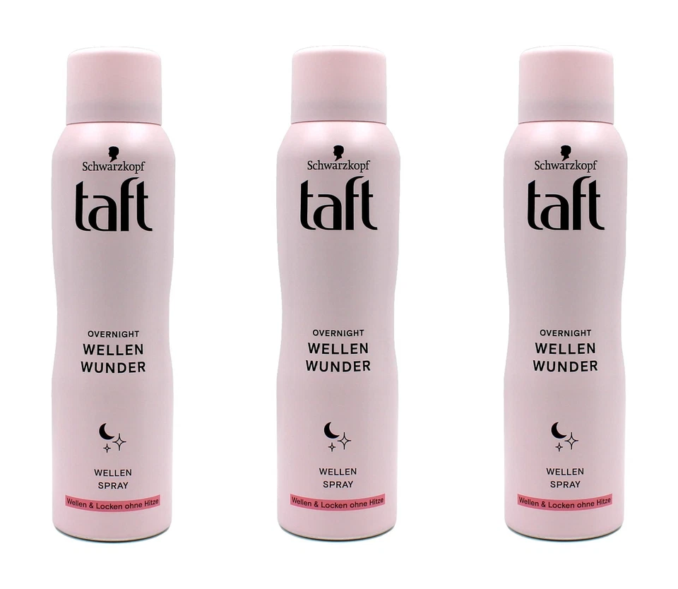 Schwarzkopf Taft Overnight Wellen Wunder Wellen Spray , 3x150ml EA810301