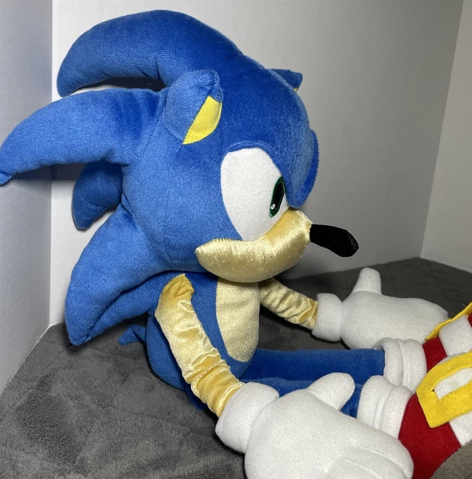 Плюшевая мягкая игрушка ежик Соник SEGA XL 26 дюймов редкая трудно найти - Изображение 4 из 4