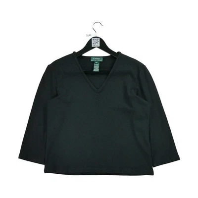 Lauren Ralph Lauren Pull Femme Taille XL Noir #QWE3457 - Photo 1/4