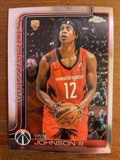 2025-26 Topps Chrome Tre Johnson III Rookie Base #256 Washington Wizards NBA 