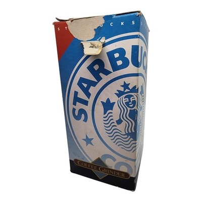 Vintage Starbucks Electric Coffee Grinder White Blade Plug In Orig Box complete