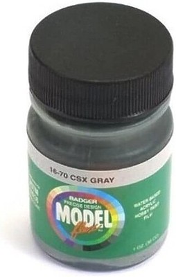 Badger Modelflex Railroad Color CSX Gray 1oz - Model Airbrush Acrylic Paint