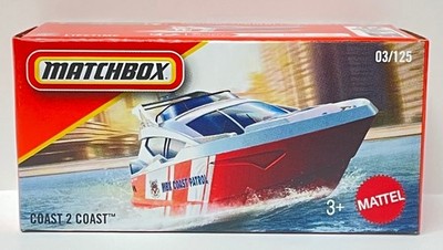 Matchbox Coast 2 Coast Patrol Boat Power Grabs | #3 Diecast 1:64 Model | 2026