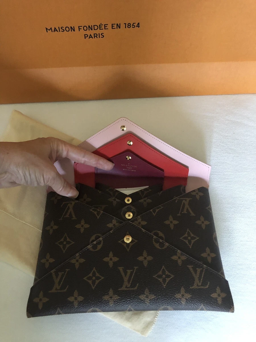 Louis Vuitton Monogram Pochette Kirigami 3 Piece Set Pouch Envelope Clutch  New