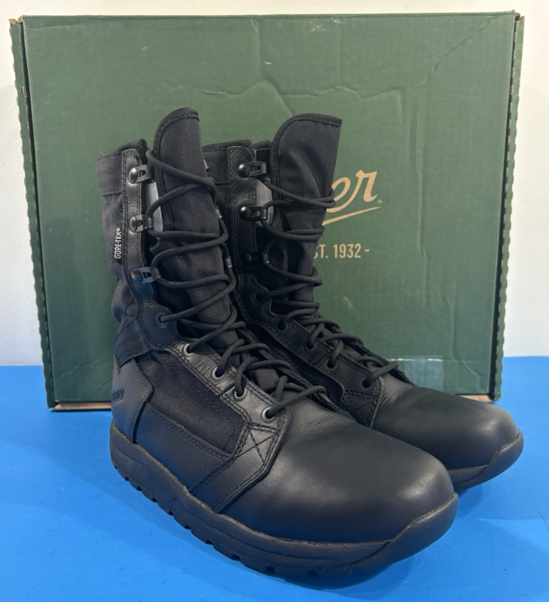 NIB 7 D MENS DANNER 50122 TACHYON GORETEX WATERPROOF BOOTS BLACK