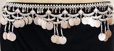 Tribal Silvar Coin Belt Belly Dance Costume Jewelry Gypsy Bohemain Chain ATS