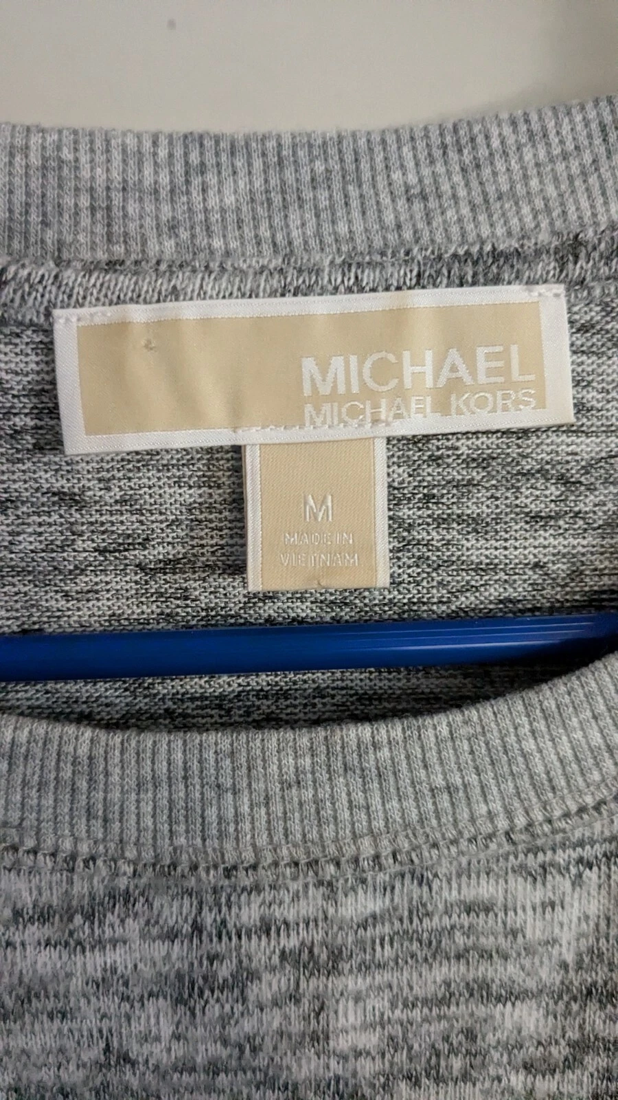 Michael Kors Maglione Vestito Donna M Camicia Vestito Manica Lunga Grigio