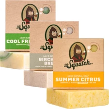 Dr. Squatch Natural Bar Soap for Men - Cold Process Soap with No Harsh Chemicals