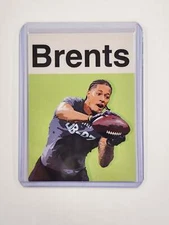 Julius Brents Artist Signed Football Art Card 1/10