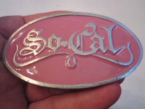 SOUTHERN CALIFORNIA BELT BUCKLE - PINK - GW-16 - Picture 2 of 3