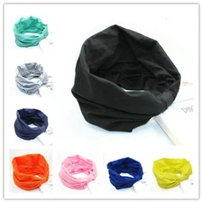 Women Candy Colors Cotton Elastic Sports Wide Hairband Headwrap Headband HA002