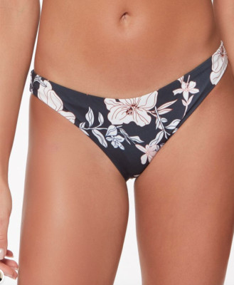 Sanctuary Night in the Jungle Cinch Back Hipster Bikini Bottoms 503 Multi L NWT