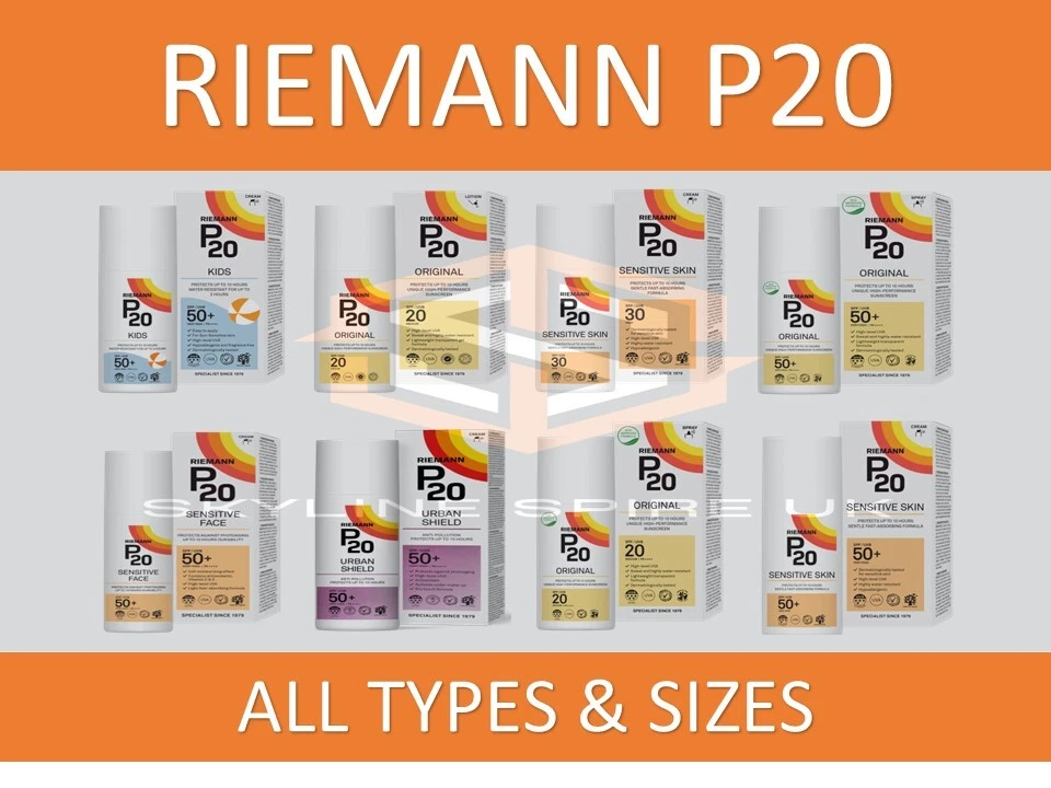 100/200ml Riemann P20 SPF 20 30 50 Once A Day Sun Cream Sunscreen Lotion & Spray